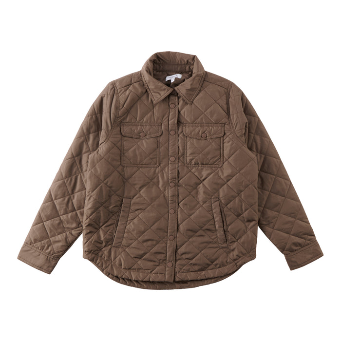 mySTYLE Women's Sunset Boho Quilted Shirt Jacket