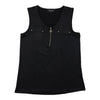 Camisole unie avec fermeture à glissière à l'avant lily morgan pour femmes