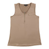 Camisole unie avec fermeture à glissière à l'avant lily morgan pour femmes