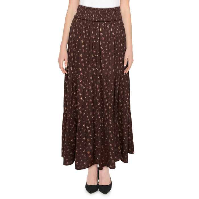 mySTYLE Women's Floral Boho Skirt
