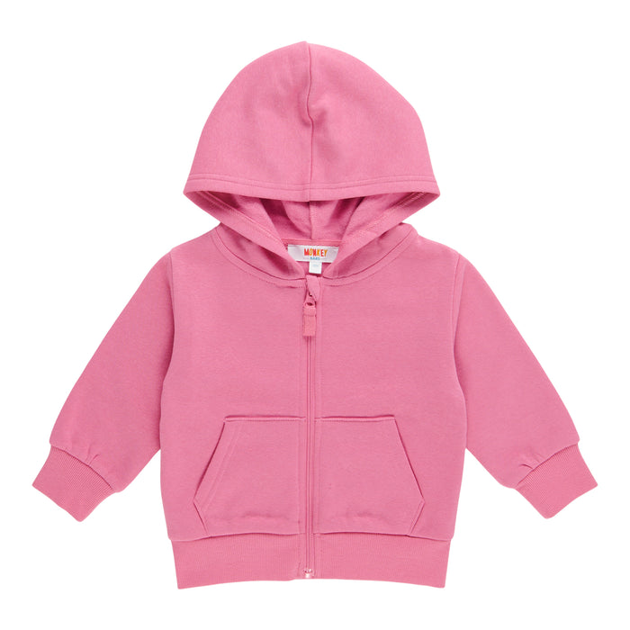 Chandail à capuchon avec fermeture éclair Inspiration automnale MONKEY BARS pour bébés filles, 12 à 24 mois
