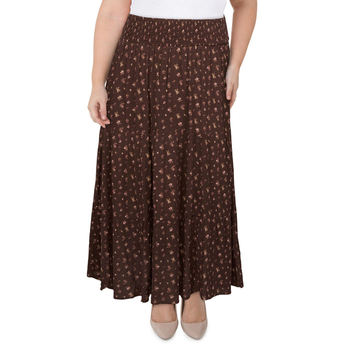 Jupe bohème à fleurs taille plus mySTYLE pour femmes