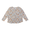 mySTYLE Women's Plus Printed Waffle Knit Top