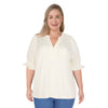 Haut tissé en gaze taille Plus mySTYLE pour femmes