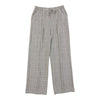 Pantalon avec nervures et carreaux à jambe large lily morgan pour femmes