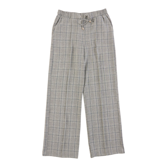 Pantalon avec nervures et carreaux à jambe large lily morgan pour femmes