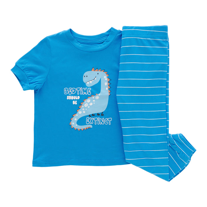 MONKEY BARS Infant Boys' Varsity Printed Short Sleeve PJ Set, 12-24 Month