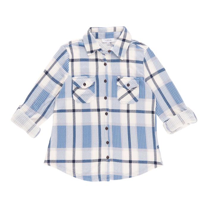 Chemise en tricot à carreaux mySTYLE pour femmes