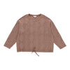 mySTYLE Women's Plus Cable Knit Top with Drawstring