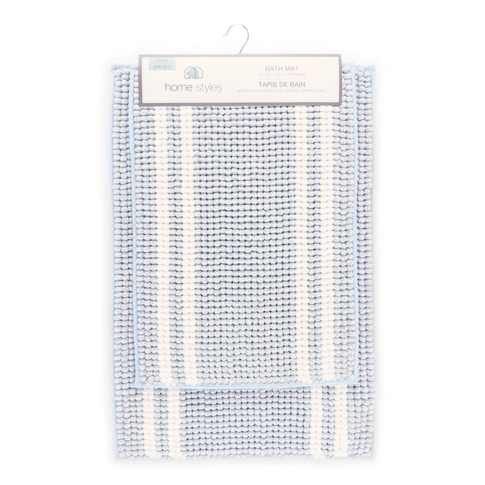 Tapis de bain en chenille HomeStyles – 2 pièces