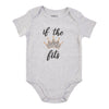 Infant Girls' Printed Short Sleeve Onesie, English
