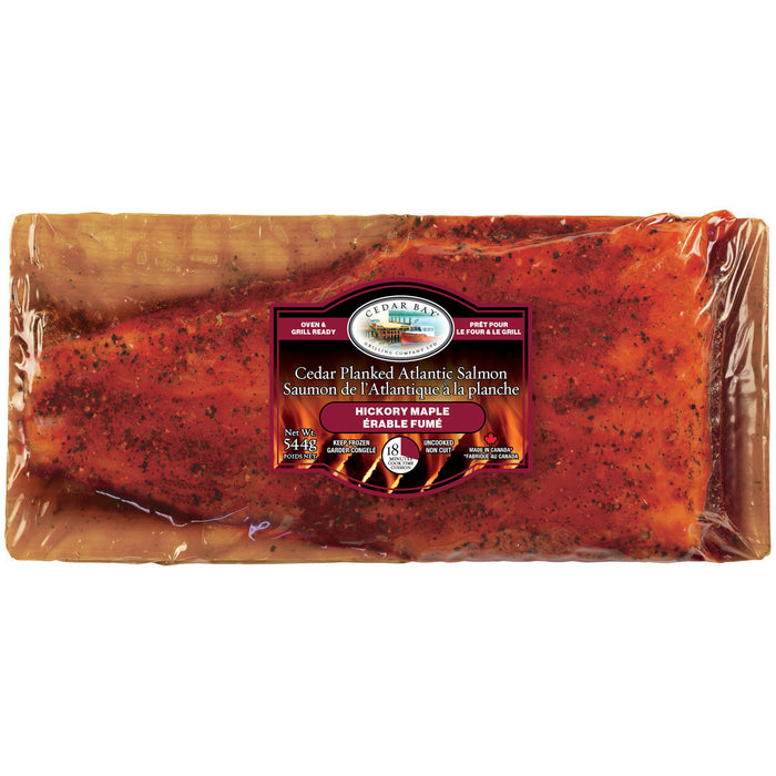 Saumon de l’Atlantique sur planche Cedar Bay, érable et hickory, 544 g 