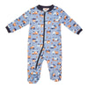 MONKEY BARS Infant Boys' Varsity Long Sleeve Fleece Sleeper, 0-24 Month