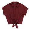 lily morgan Women's Plus Embossed Airflow Blouse