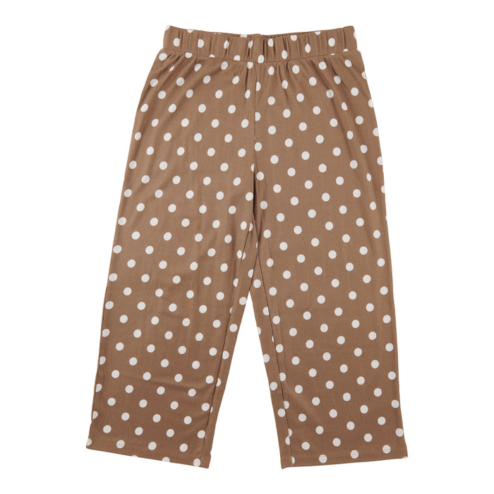 Capri de pyjama côtelé pour femmes, assorti