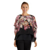 lily morgan Women's Printed Layered Blouse