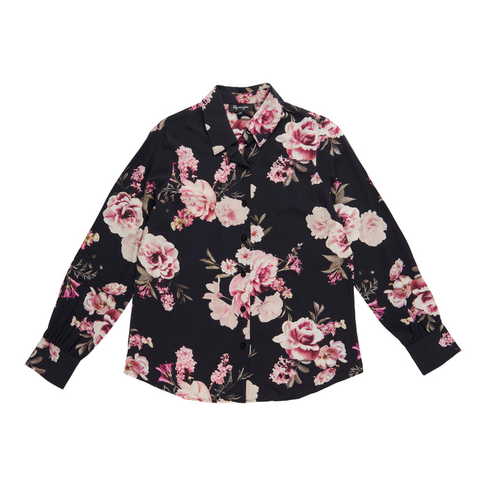 Blouse imprimée en challis de rayonne lily morgan pour femmes