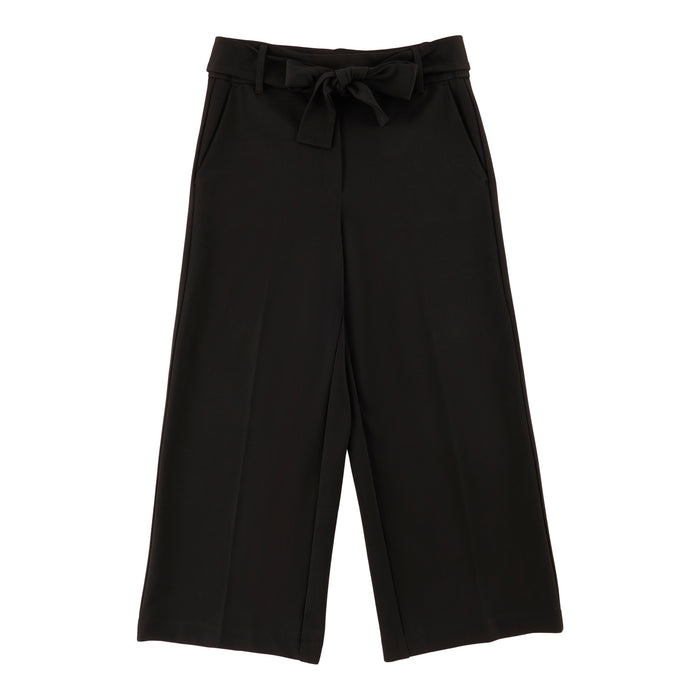 lily morgan Women's Belted Cropped Wide-Leg Pants