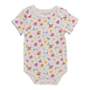 Infant Girls' Short Sleeve Printed Onesie, 0-24 Month