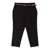 lily morgan Women's Plus Slim Pants with Snakeskin Belt