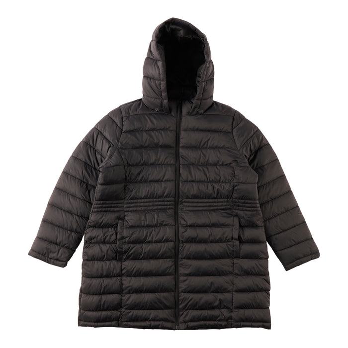 mySTYLE Women's Plus Long Line Puffer Jacket