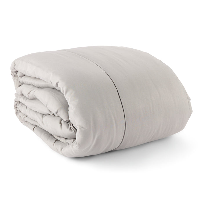 HomeStyles Solid Comforter, Set, Grey, Queen, 3 Piece