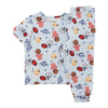 MONKEY BARS Infant Boys' Varsity Printed Short Sleeve PJ Set, 2-Piece, 12-24 Month