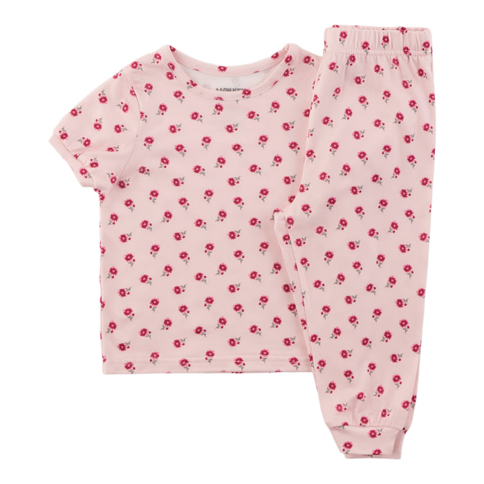 Pyjama imprimé à manches courtes Inspiration automnale MONKEY BARS pour bébés filles, 2 pièces, 12 à 24 mois