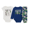 Infant Boys' Printed Onesie Set, 3-Piece, 0-9 Month