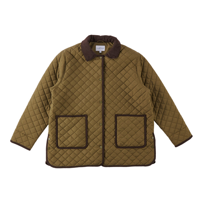 mySTYLE Women's Plus Harvest Corduroy Barn Jacket