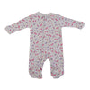 Pyjama à pattes imprimé à manches longues pour bébés filles, 0 à 24 mois