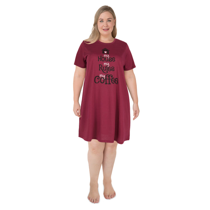 Women's Plus Assorted Short Sleeve Sleepshirt