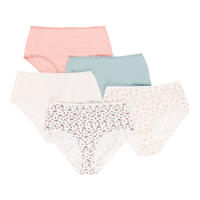 Carisma Women's Plus Cotton Brief Underwear, 5-Pack