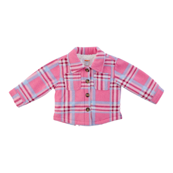 Surchemise à carreaux Inspiration automnale MONKEY BARS pour bébés filles, 12 à 24 mois