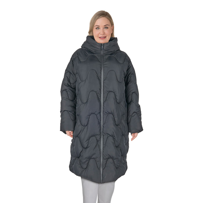 Doudoune à col haut taille Plus mySTYLE pour femmes