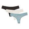 Women's Micro Stretch Thongs, 3-Pack
