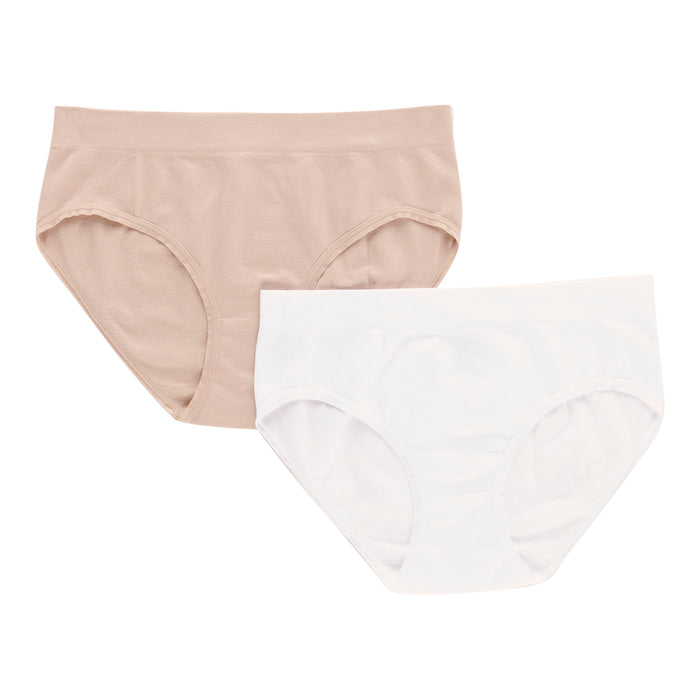 Carisma Women's Seamless Brief Underwear, 2-Pack