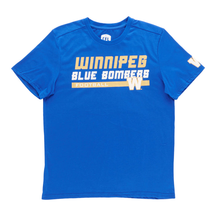CFL Men's Licensed Winnipeg Blue Bombers Short Sleeve T-Shirt