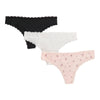 Carisma Women's Thongs, 3-Pack