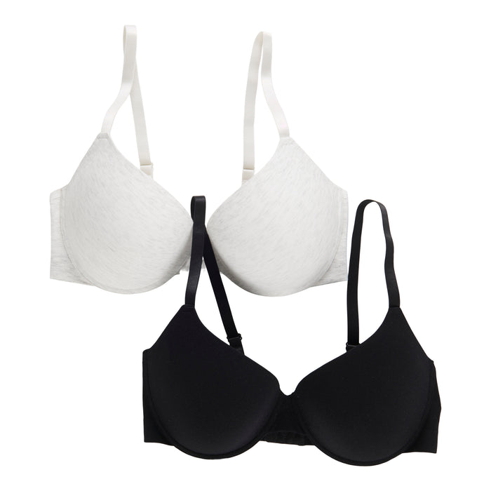 Carisma Women's Plus Push-Up Heather Bra, 2-Pack