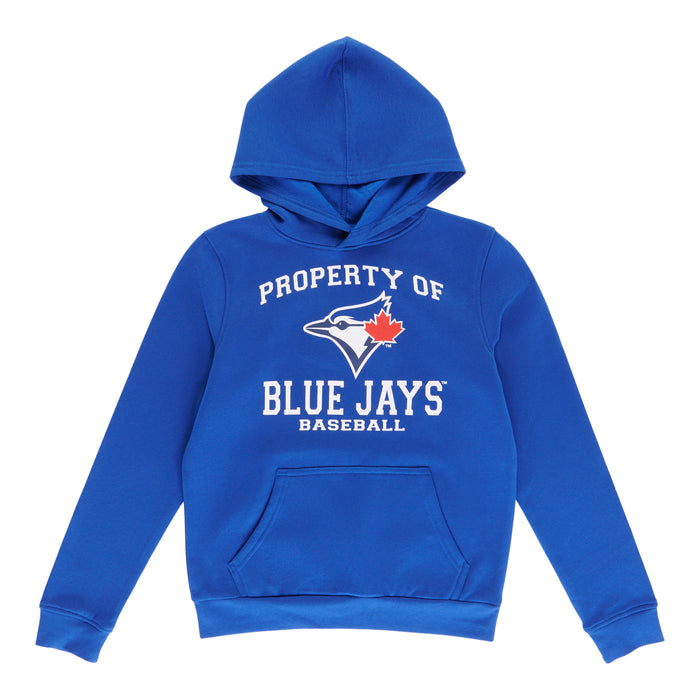 Chandail à capuchon à manches longues des Blue Jays de Toronto sous licence (MLB) pour garçons