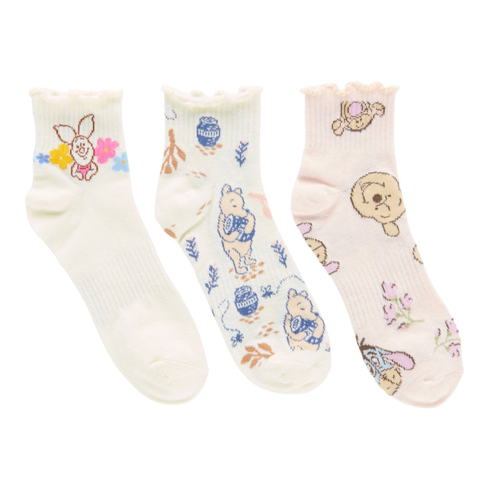Chaussettes Winnie l’ourson sous licence pour femmes, emb. de 3 paires
