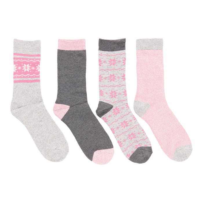 Carisma Women's Thermal Sock, 4-Pack, Assorted