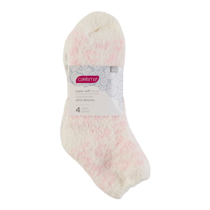 Carisma Women's Super Soft Socks, 4-Pack, Assorted