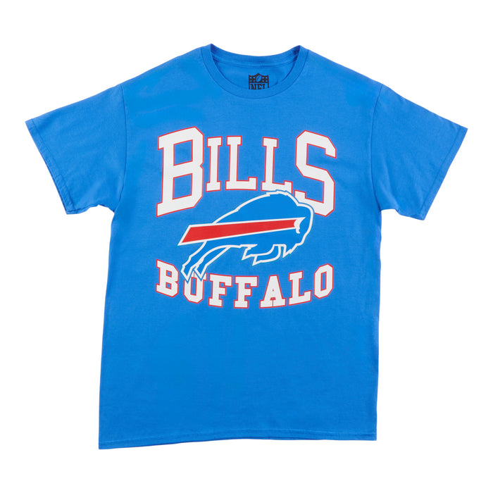 T-shirt à manches courtes sous licence de la NFL pour hommes, Bills de Buffalo