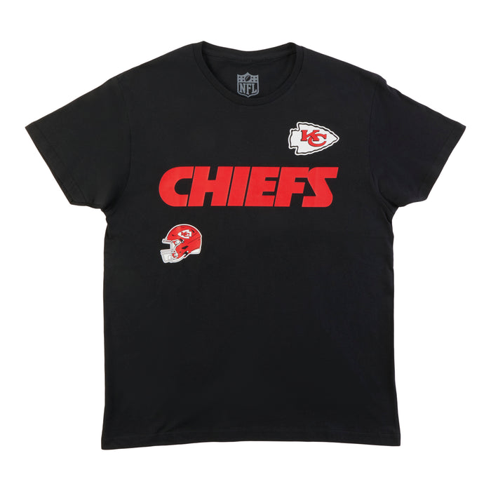T-shirt à manches courtes sous licence de la NFL pour hommes, Chiefs de Kansas City