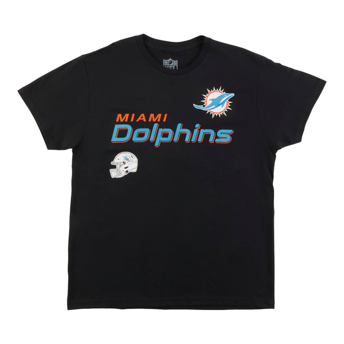 T-shirt à manches courtes sous licence de la NFL pour hommes, Dolphins de Miami