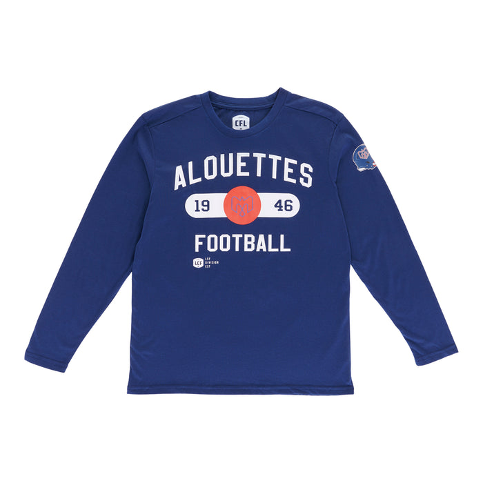 CFL Men's Licensed Montreal Alouettes Long Sleeve T-Shirt