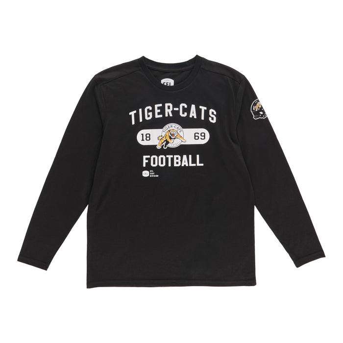 CFL Men's Licensed Hamilton Tiger-Cats Long Sleeve T-Shirt
