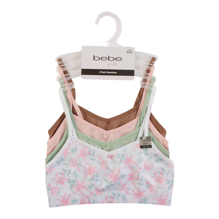 Girls' Seamless Bra, 4-Pack